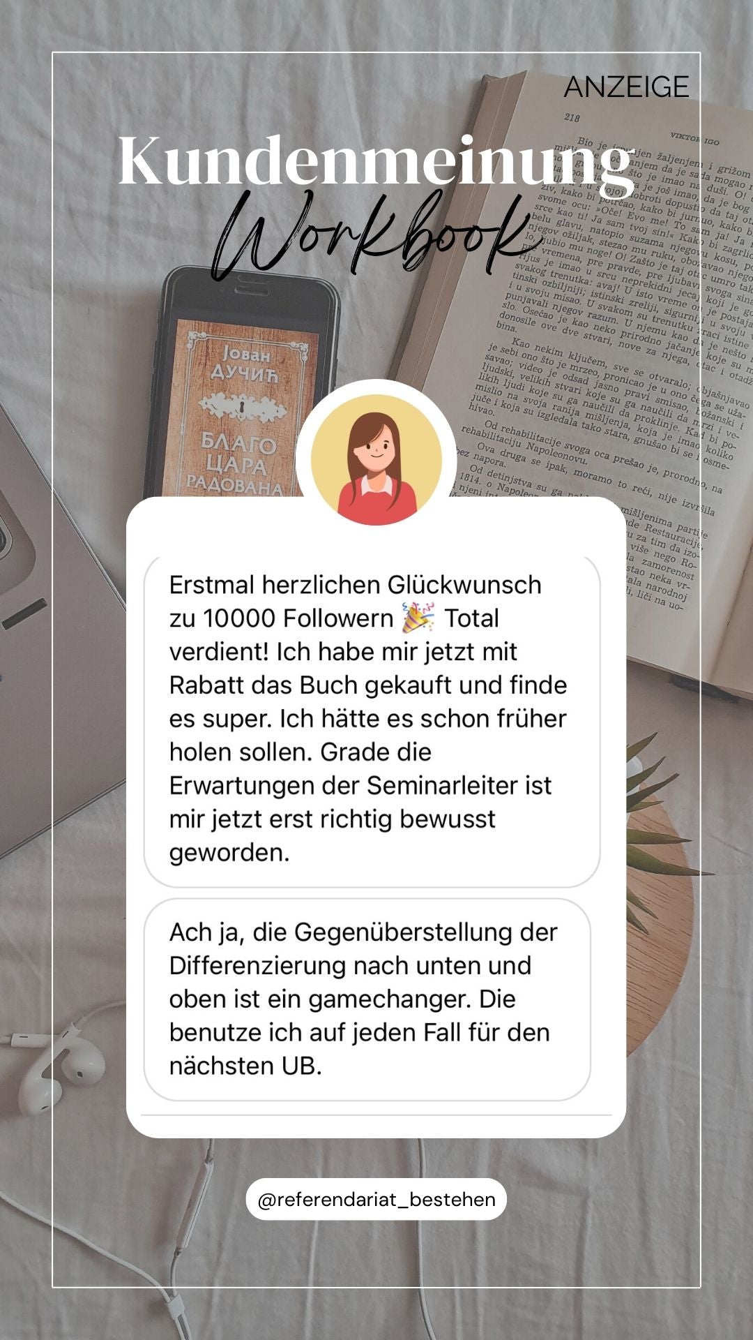 Starterset mit EduFabrik® Reflexionswürfeln und dig. Workbook "Referendariat bestehen"