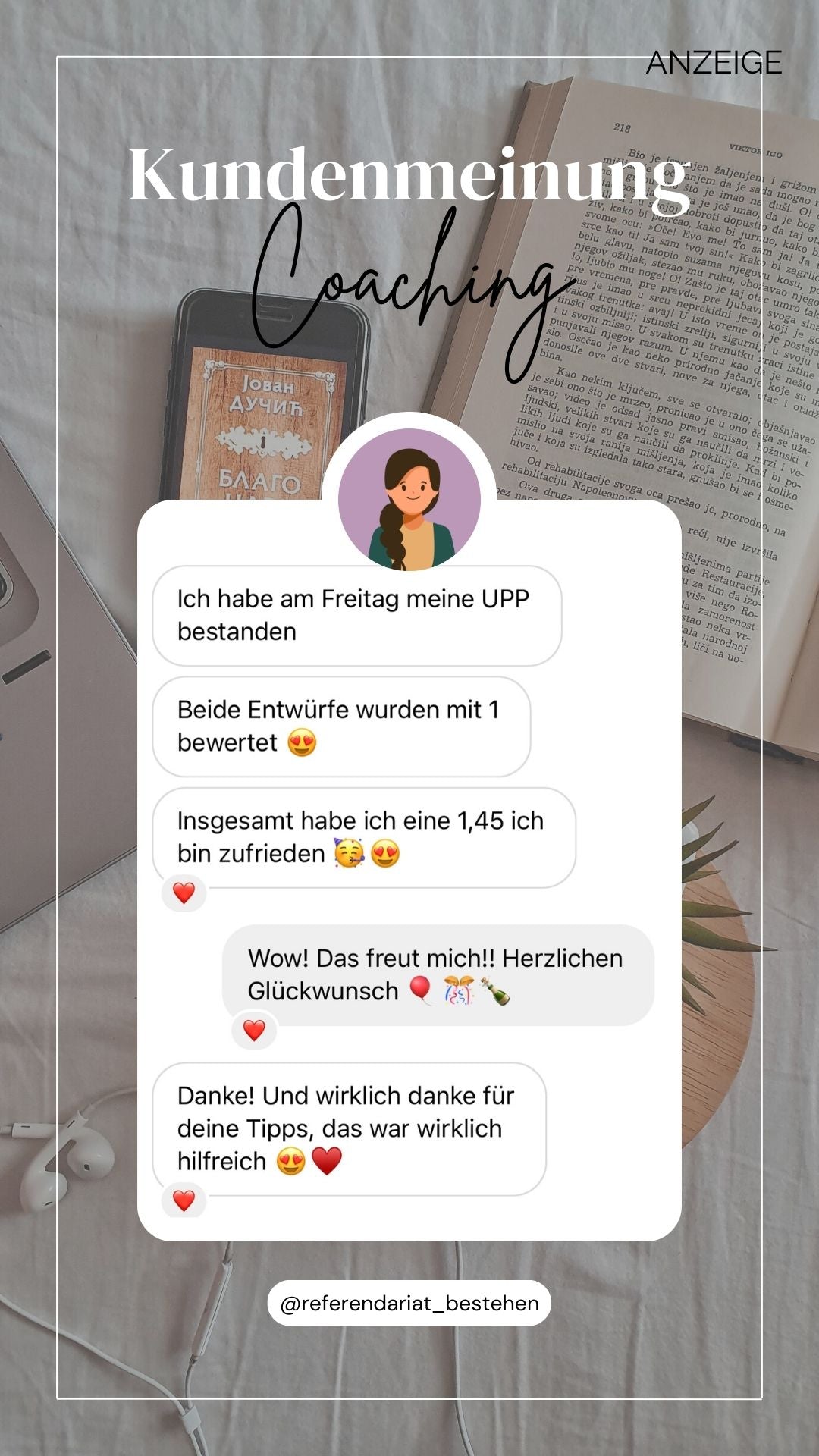 Einzelcoaching für Referendare und Lehrkräfte (UPP Vorbereitung, Staatsexamen, Verbeamtung)