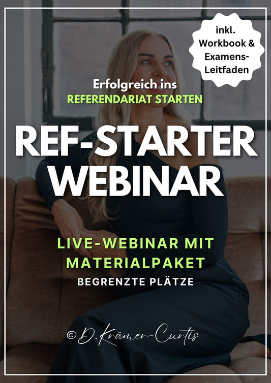 Webinar: RefStarter - Erfolgreich ins Referendariat starten
