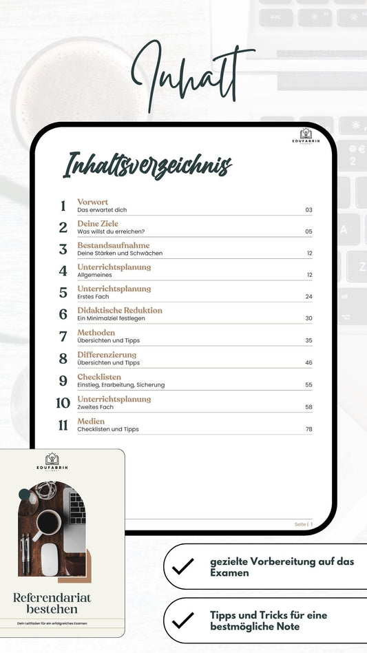 Examensbundle PRINT "Der ExamensLeitfaden"(digital) und "Referendariat bestehen" (Print)