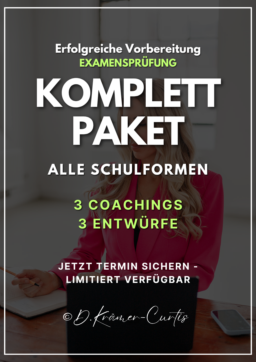Coaching Komplettpaket - Einzelcoaching und Feedback für deine Planung