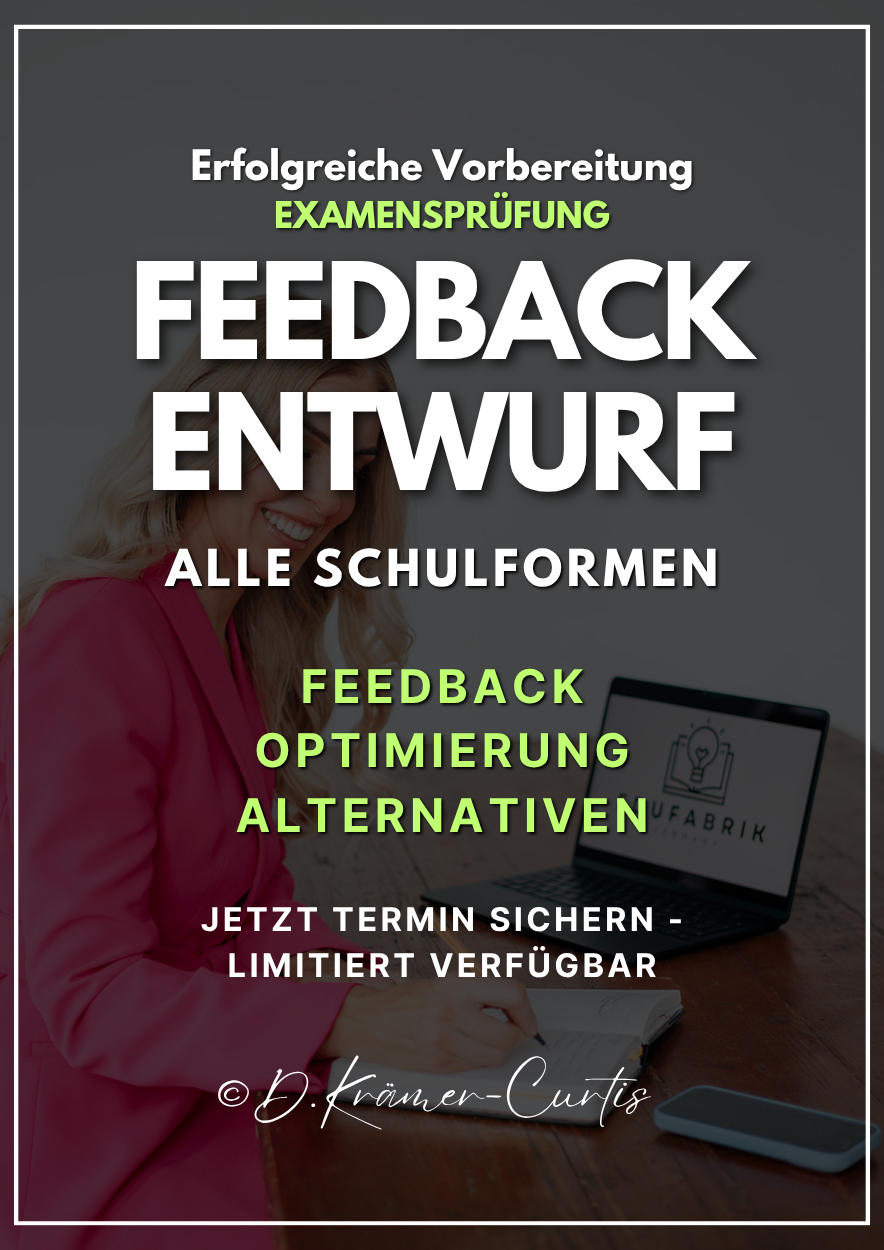 Feedback zu deinem Entwurf - Unterstützung bei der Stundenplanung im Referendariat