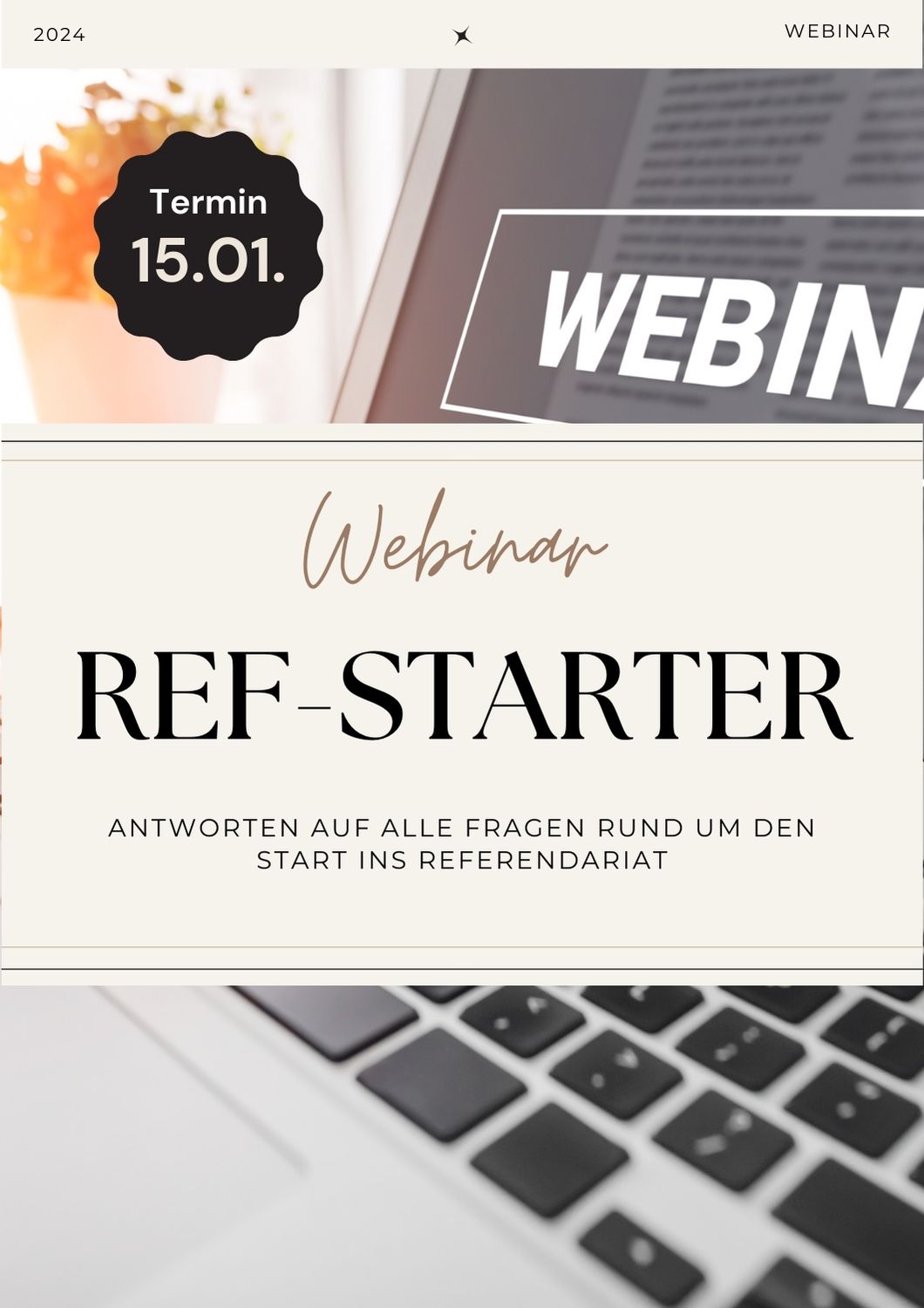 Webinar: RefStarter - Erfolgreich ins Referendariat starten (15.01.25)