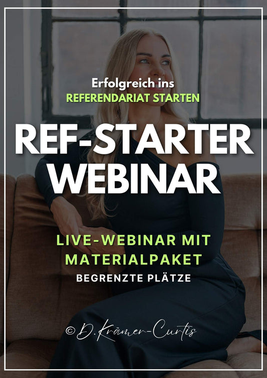 Webinar: RefStarter - Erfolgreich ins Referendariat starten