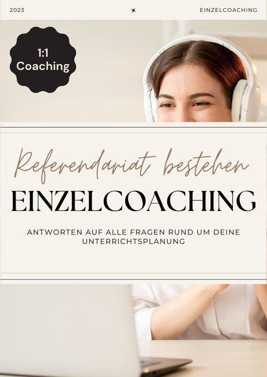 Einzelcoaching für Referendare und Lehrkräfte