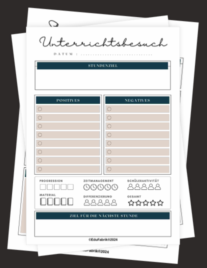 Unterrichtsreflexion und Kolloquium Paket (inkl. Kapitel aus dem Workbook, Formulierungshilfen)