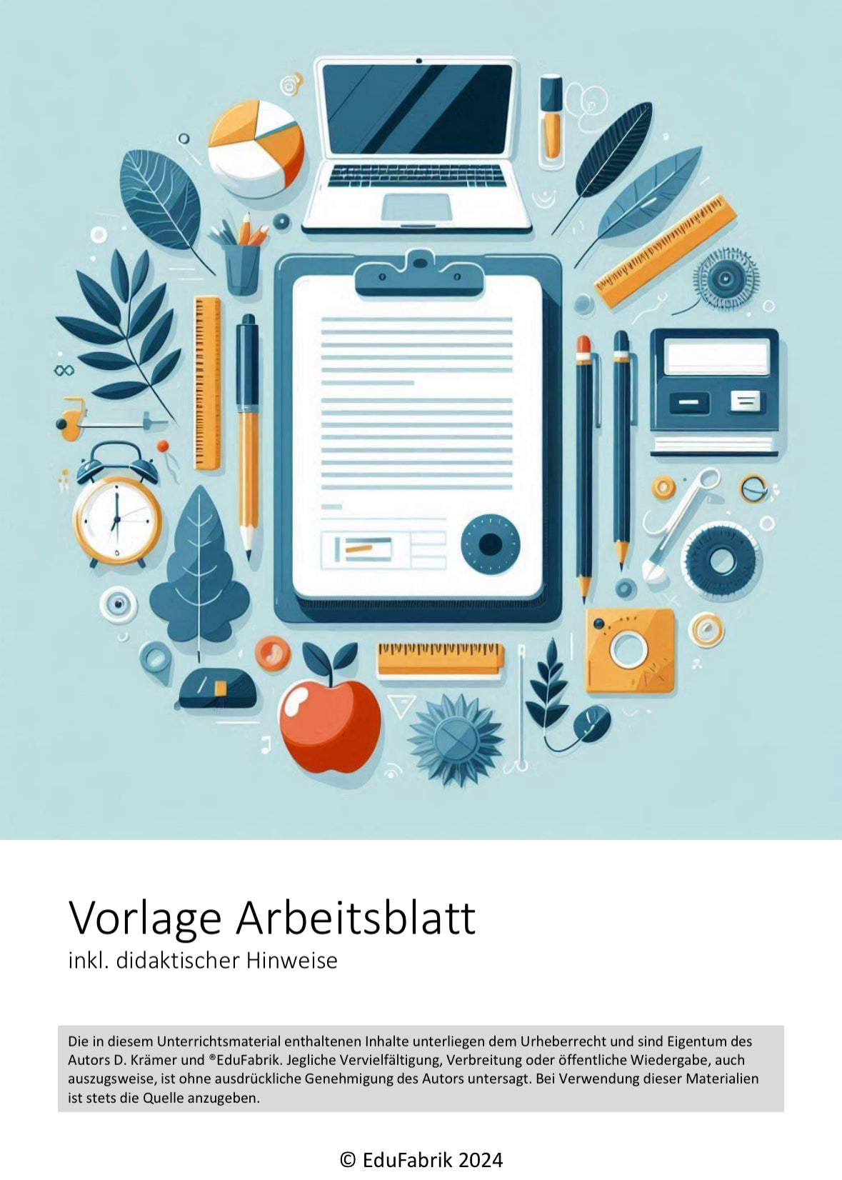 Arbeitsblatt Vorlage - mit didaktischen Tipps und Hinweisen (Differenzierung, Phasierung)