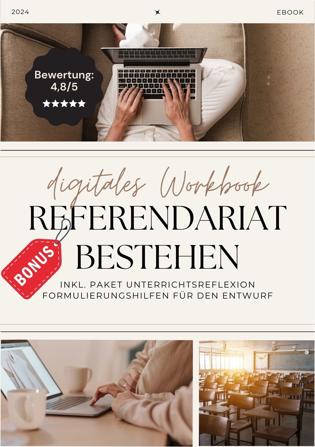 Workbook - Referendariat bestehen (digital) inkl. Bonus
