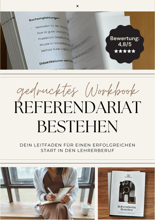 Workbook - Referendariat bestehen (gedruckt) begrenzte Stückzahl
